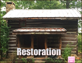Historic Log Cabin Restoration  La Grange, Kentucky