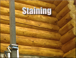 La Grange, Kentucky Log Home Staining
